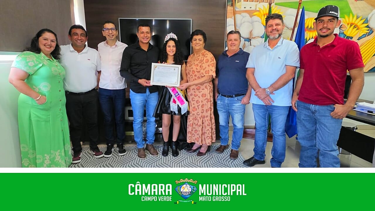 Miss Campo Verde e agora Embaixadora do Agro do Centro-Oeste é recepcionada na Câmara Municipal em café da manhã especial.
